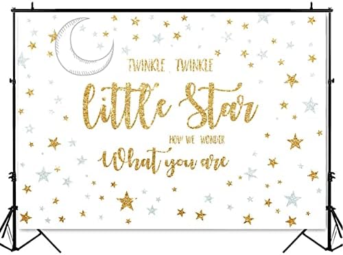 Glitter Yıldız bebek duş dekorasyonu Twinkle Twinkle Little Stars Fotoğraf Stüdyosu için Arka Plan Yenidoğan Bebek