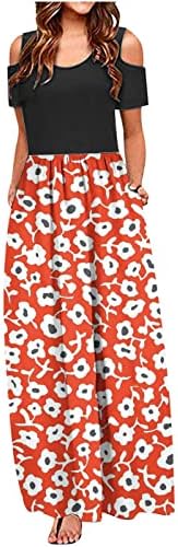 Crewneck Elbiseler Genç Kızlar için Sonbahar Yaz Kolsuz Kısa Kollu Kapalı Grafik Maxi Uzun Brunch Elbiseler Kadın