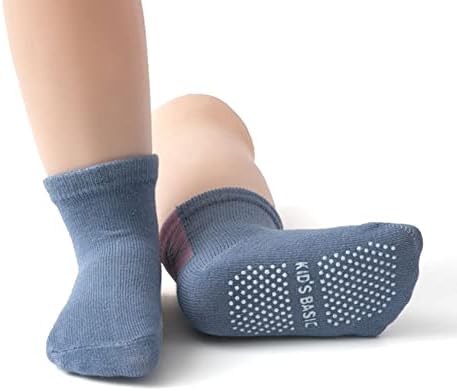 YANWANG 12 Pairs Kaymaz Ayak Bileği Çorap Kavrama ile Bebek Yürüyor Boys Kızlar için