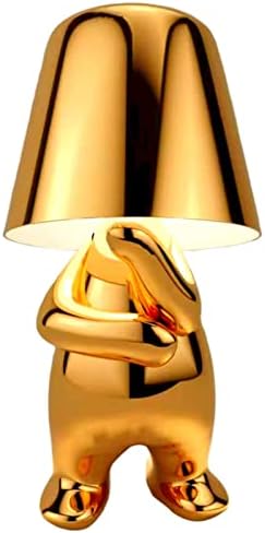 Brabola Düşünür Lamba Koleksiyonu, Akülü Sevimli Masa Lambası Başucu Dokunmatik masa lambası Yaratıcı Komidin Gece