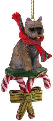 Konuşma Kavramları Cairn Terrier Köpek Brindle baston şeker Yeni Noel Süs DCC53C