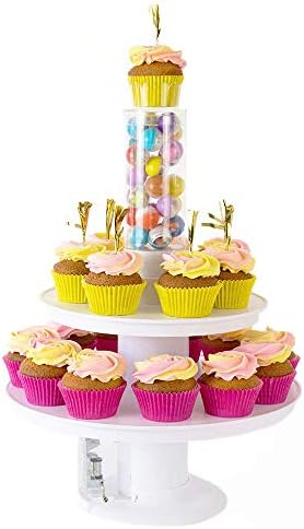 Sürpriz Kek-Müzik Kutusu ile 2'si 1 Arada Haşhaş Kek ve Cupcake Standı-Doğum Günün Kutlu Olsun Melodisi