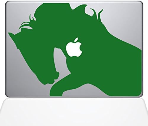 Çıkartma Gurusu 0156-MAC-13X-LG Savaş Atı Çıkartma Vinil Çıkartması, 13 MacBook Pro ( ve Daha Yeni), Yeşil