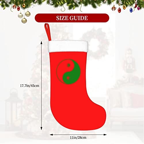 CUTEDWARF yin yang Esrar Noel Çorap Noel Ağacı Süsleri Noel Çorap Noel Tatil Parti Hediyeler için 18 İnç