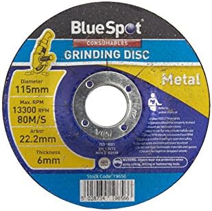 Mavi Nokta Araçları 19656 Mavi Nokta 41/2 Metal Taşlama Diskleri, Siyah