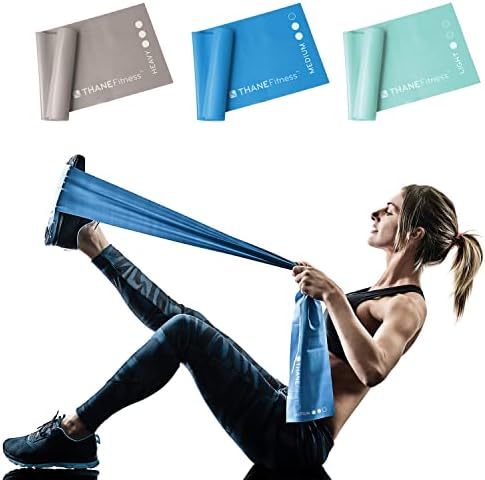 Orbitrek Egzersiz Bandı-Evde Egzersiz, Yoga, Kuvvet Egzersizi için 3 Paket Direnç Bandı Seti