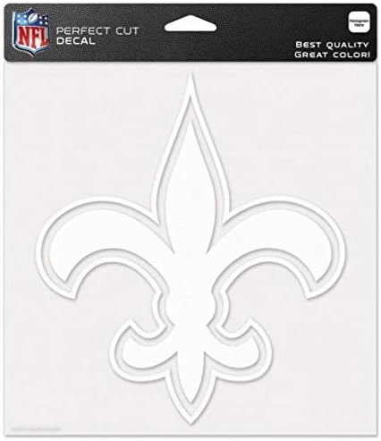 WinCraft NFL New Orleans Azizleri WCR25675061 Mükemmel Kesim Çıkartmaları, 8 x 8