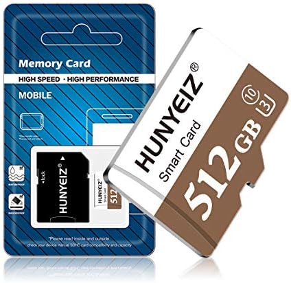 512GB Micro SD Kart Adaptörü ile Yüksek Hızlı TF Kart Sınıf 10 Hafıza Kartı Android Akıllı Telefon, dijital kamera