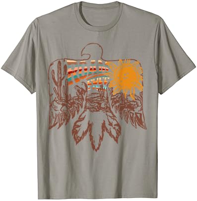 Roam Ücretsiz Kızılderili Kızılderili Thunderbird Sembolü T-Shirt