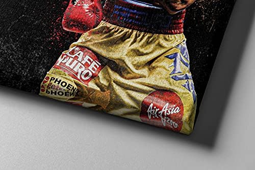 Floyd Mayweather Vs Manny Pacquiao Poster Boks El Yapımı Posterler Tuval Baskı Duvar Sanatı Ev Man Cave Hediye Dekor
