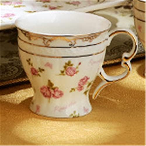 UXZDX İskandinav altın tepsi ile İngilizce su seti çay seti su bardağı cezve demlik ev mutfak malzemeleri (Renk: A,