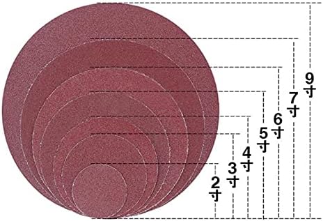 Zımpara Zımpara 20 adet 7 İnç 180mm Yuvarlak Zımpara Diski Zımpara Grit 60-1200 cırt cırt taşlama diski (Kum: Kum