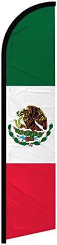 Meksika Rüzgarsız Banner reklam bayrağı - Perakendeciler, mağazalar, işletmeler, restoranlar için mükemmel