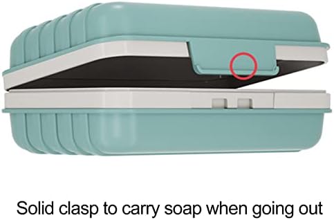 Smalibal Sabunluk kapaklı Taşınabilir Sabunluk 2 Katmanlı Sabun kutu konteyner Seyahat Essentials Banyo Aksesuarları