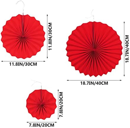 TENDYCOCO 6 adet Kağıt yelpaze Süsleyen Parti Fan Çiçek Dekorları Sevimli Kağıt Hayranları