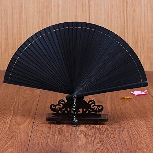 LYZGF Katlanır Fan, Katlanır El Fanı Çin Vintage El Fanı Bambu Çerçeveli Küçük Katlanır Fan Düğün Dansı Cosplay Partisi