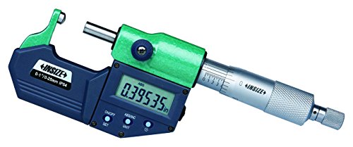 INSIZE 3560-25SE Elektronik Küresel Örs Tüp Mikrometre, B Tipi, 0 -1 / 0mm-25mm