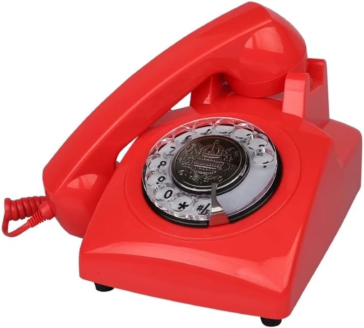 ZYKBB Avrupa Antika Eski Telefon Kablolu Telefon Eski Moda Amerikan Retro Ev Sabit Telefon Mini Telefon