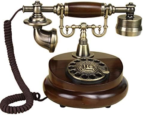 WYFDP Retro Vintage Telefon Telefonları Klasik Masa Sabit Telefon Gerçek Zamanlı ve Arayan KİMLİĞİ Ekran Ofis Ev Oturma