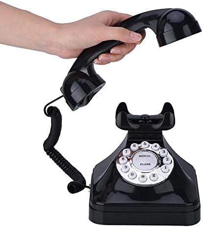 ZLXDP Vintage Sabit Telefon Retro Tarzı Eski Moda Telefon Masa Telefonu Çok Fonksiyonlu Flaş Tekrar Arama Rezervasyon
