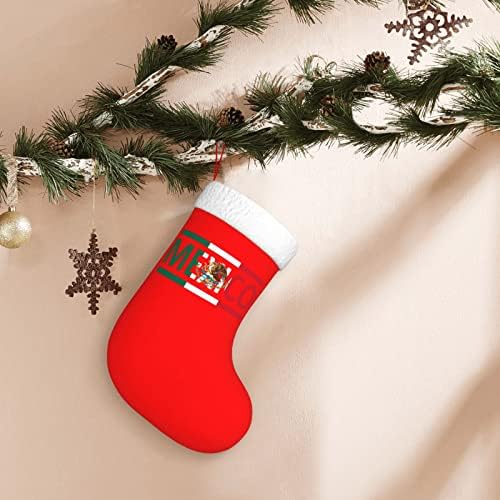 CUTEDWARF Meksika Bayrağı Noel Çorap Noel Ağacı Süsleri Noel Çorap Noel Tatil Parti Hediyeler için 18 İnç