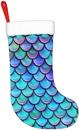 CUTEDWARF Mermaid Kuyruk Noel Çorap Noel Ağacı Süsleri Noel Çorap Noel Tatil Parti Hediyeler için 18 İnç