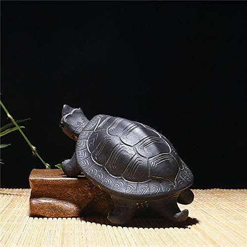 SCE Mor Kil Çay Pet 3D Sevimli Kaplumbağa Teaware Aksesuarları Hediyeler için Dekor, küçük Boyutu 4.5 in x 2.6 in