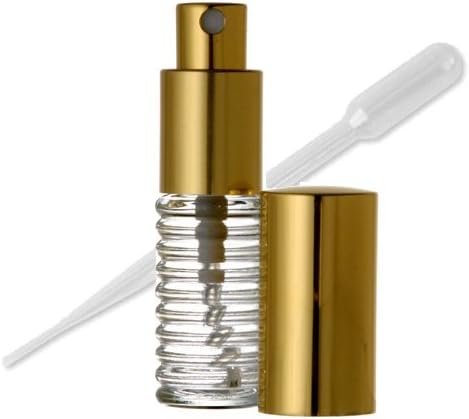 Grand Parfums Parfüm Atomizer, Spiral Cam Şişe, Altın Püskürtücü 1/4 Oz 7.5 ml (1) (6)