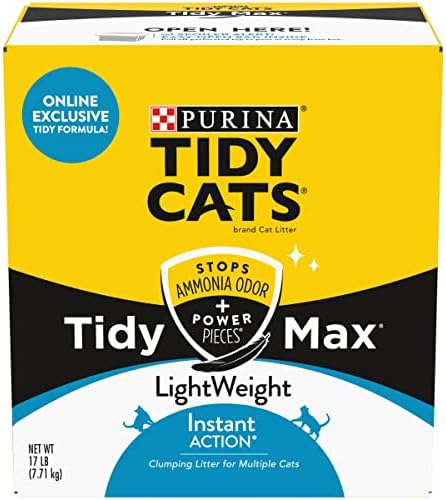 Purina Tidy Cats Hafif Topaklanan Kedi Kumu, Tidy Max Anında Hareket Formülü - 17 lb. Kutu