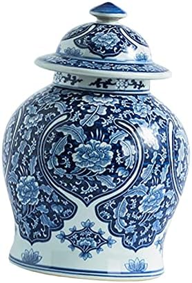 Ceramic Seramik Çiçek Vazo Tapınak Kavanoz Depolama Saksı Kapaklı Porselen Zencefil Kavanozları Hazinelerinizi Saklamak