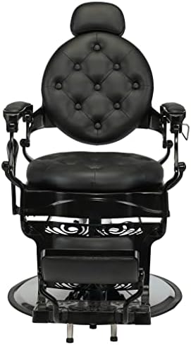 LLRYN Saç Kesimi güzellik salon sandalyesi Hidrolik berber koltuğu Şekillendirici Retro Deri berber koltuğu Siyah