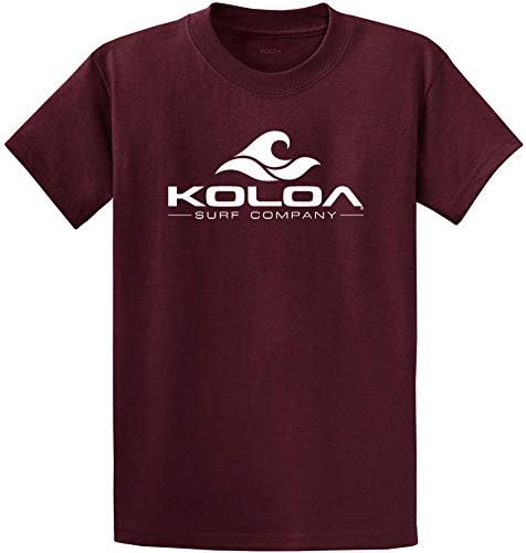 Koloa Surf Classic Wave Logo Tees-Ağır Pamuklu Tişörtler, Normal, Büyük ve Uzun