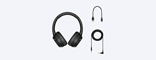 Sony WH-XB700B Kablosuz Kulaklıklar, 30 Saat Pil Ömrü, Kulak Üstü Stil, Ses Asistanı için optimize edilmiş-Siyah-Uluslararası