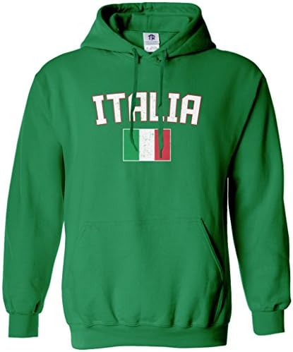 Threadrock Kadın İtalya Bayrağı Kapüşonlu Sweatshirt