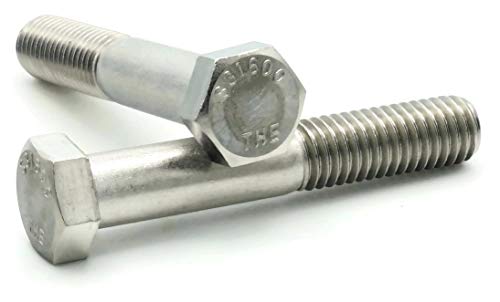 Altıgen Başlı Vidalar 316 Paslanmaz Çelik-3/8-24 x 5 Kısmi Diş Adet-1.000