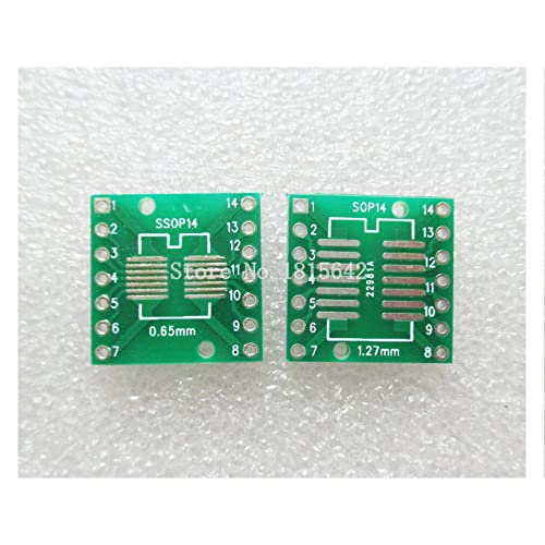 20 Adet / grup SOP14 SSOP14 TSSOP14 to DIP14 Pinboard SMD DIP Adaptörü 0.65 mm / 1.27 mm için 2.54 mm DIP Pin Pitch