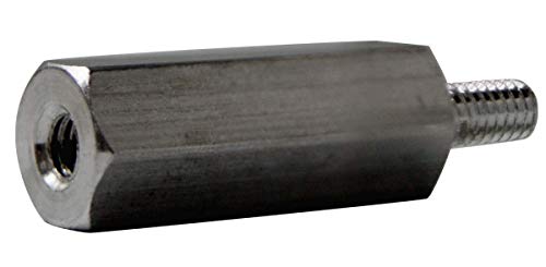 Küçük Parçalar M604010HMA Alüminyum Erkek-Dişi Dişli Altıgen Standoff, 6 mm Altıgen Boyut, 10 mm Uzunluk, M4 Diş Boyutu