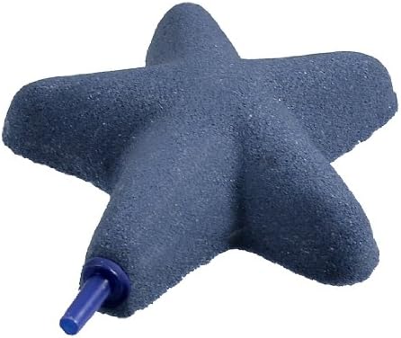 Jardin Sinterlenmiş Denizyıldızı Şekilli Kabarcıklar Akvaryum için Hava Taşı, 4,1 inç, Mavi