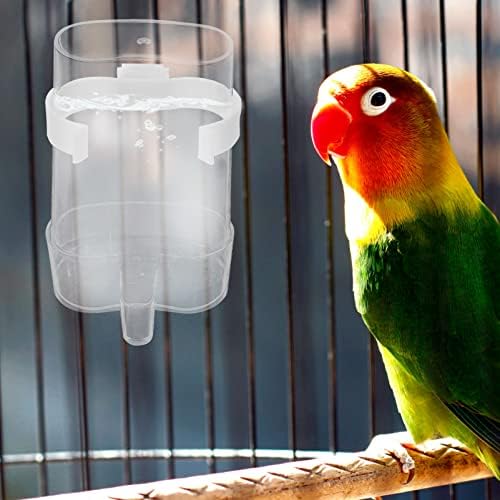 GANAZONO Kuş Otomatik Waterer Besleyici: 6 Pcs Temizle Papağan Kafesi su sebili Tiryakisi Gıda Içme Sahipleri Konteyner