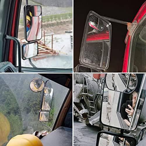 Kamyon Dikiz Aynaları HD Cam Dışbükey Yardımcı Geniş Açı Arka Arka Yan Ayna Evrensel Kamyon Otobüs Traktör Ekskavatör