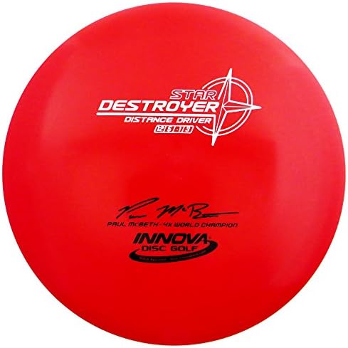 Innova Yıldız Destroyer Disk Golf Paul McBeth 4X Dünya Şampiyonu Mesafe Sürücüsü 170-175g (Renkler Değişecektir)