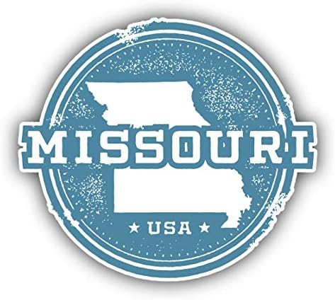 Missouri ABD Eyalet Grunge Harita vinil yapışkan Araba Tampon Çıkartması