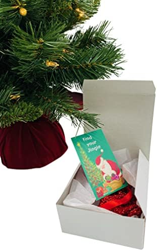 Jingle Bell Süsleme Bulmak Senin Oyun Noel Ağacı için Köpüklü İpli Çanta ve hikaye kartı