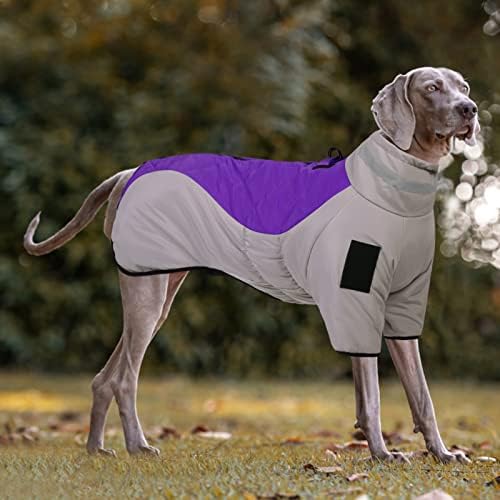 ASENKU Rüzgar Geçirmez Köpek Kış Ceket, Ekleme Köpek Ceket Su Geçirmez Köpek Kar Ceket, yansıtıcı Köpek Yelek Koşum
