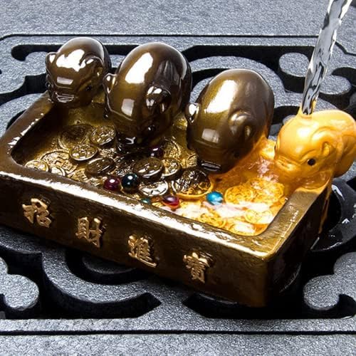 10.3 cm Reçine Renk Değiştiren Çay Pet Domuz İçme Suyu Çay Oyun Dekorasyon Yaratıcı çay seti