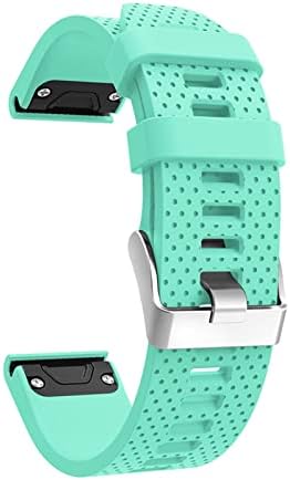 AHGDDA Yedek Yumuşak Silikon Tutuşunu Kordonlu Saat Kayışı Garmin için Fenix 7 S 5 S GPS saati (Renk: Koyu Mavi, Boyutu: