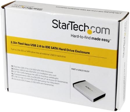 StarTech.com 2,5 inç Aletsiz USB 2.0-IDE SATA Harici Sabit Disk Muhafazası