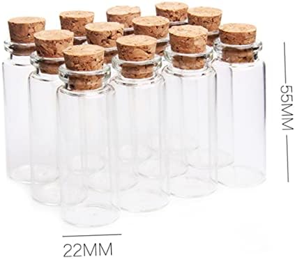 ISMARLAMA 20 adet Şeffaf Konteyner Mini Parfüm Şişesi Cam Kaplar Parfüm Şişesi Şişeleri Mini İksir Şişeleri Düğün