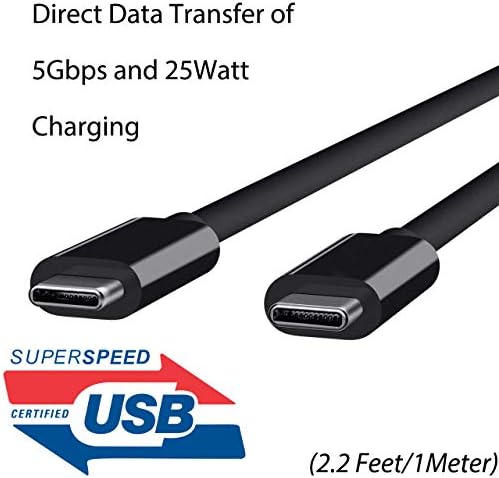 Çift 2 5Gbps USB-C Konektörlü Oppo Reno8 ile Uyumlu USB Tip-C Doğrudan Şarj ve Veri Kablosu! (625 MB / s)