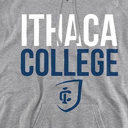 Ithaca Koleji Resmi Yığılmış Unisex Yetişkin Pull-Over Hoodie